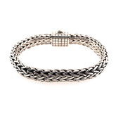 Handwoven Silver Bracelet- 7.5 Inches
